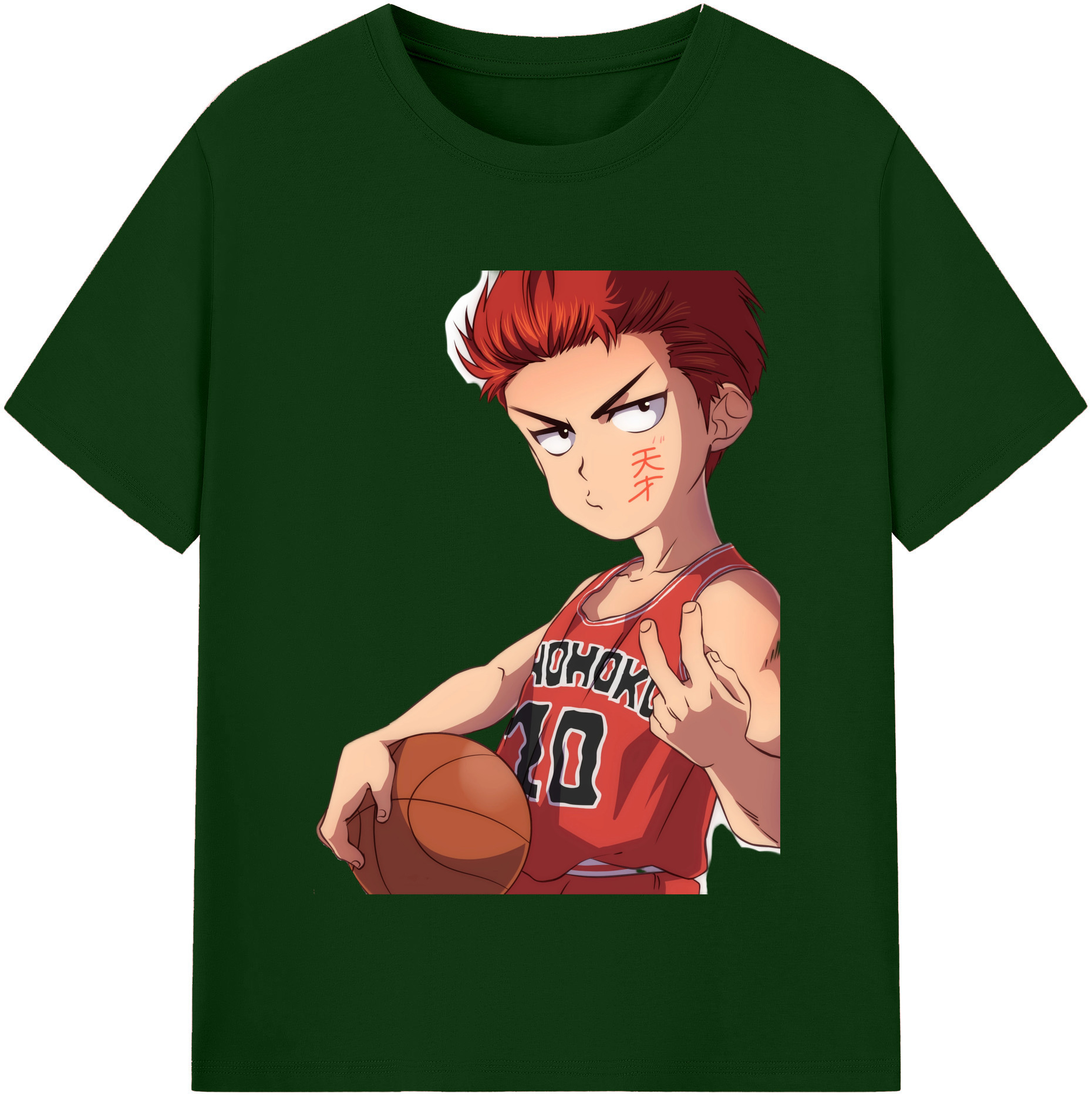 SLAM DUNK／スラムダンク 綿100％半袖Tシャツ（フロントプリント）